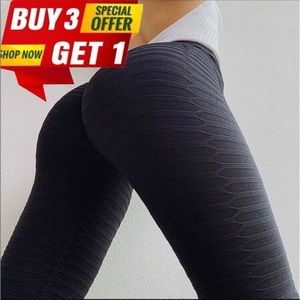 Women's High Waisted Leggings Slimming Scrunch Booty Ruched Butt Lift Yoga Pants
